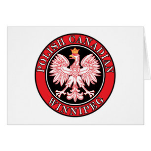 Winnipeg Poland Canadian Eagle Hälsningskort