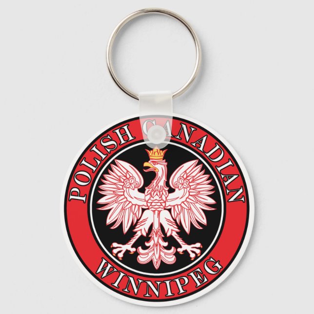 Winnipeg Poland Canadian Eagle Nyckelring (Framsida)