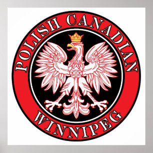 Winnipeg Poland Canadian Eagle Poster