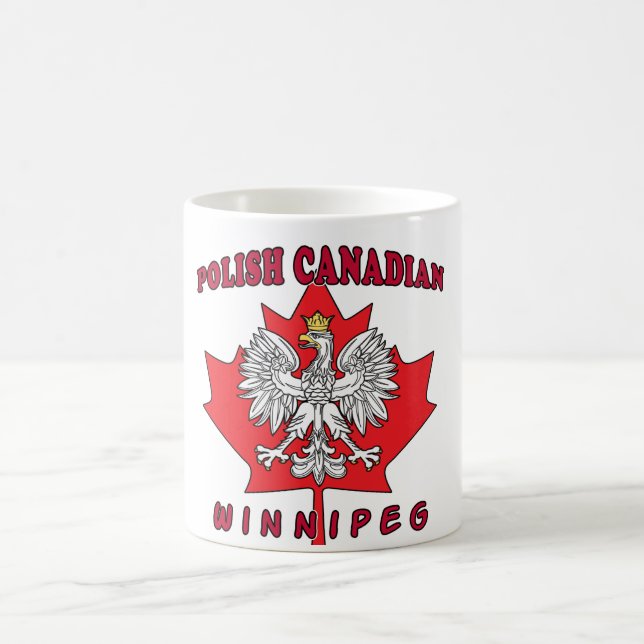 Winnipeg polska Canadian Löv Kaffemugg (Center)