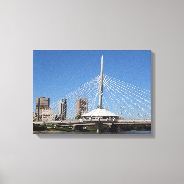 Winnipeg Provencher Bridge Canvastryck (Framsida)