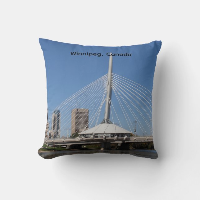 Winnipeg Provencher Bridge Kudde (Framsida)
