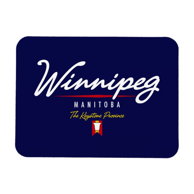 Winnipeg-skript Magnet (Horisontell)