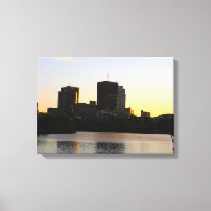Winnipeg Skyline Canvastryck