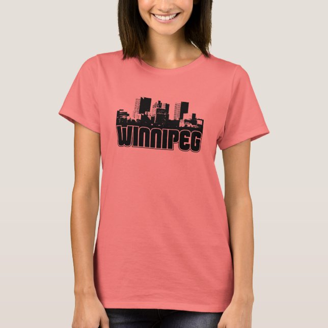 Winnipeg Skyline T-shirt (Framsida)