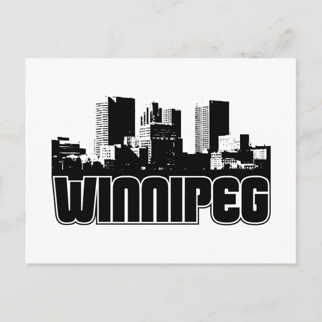 Winnipeg Skyline Vykort (Framsida)