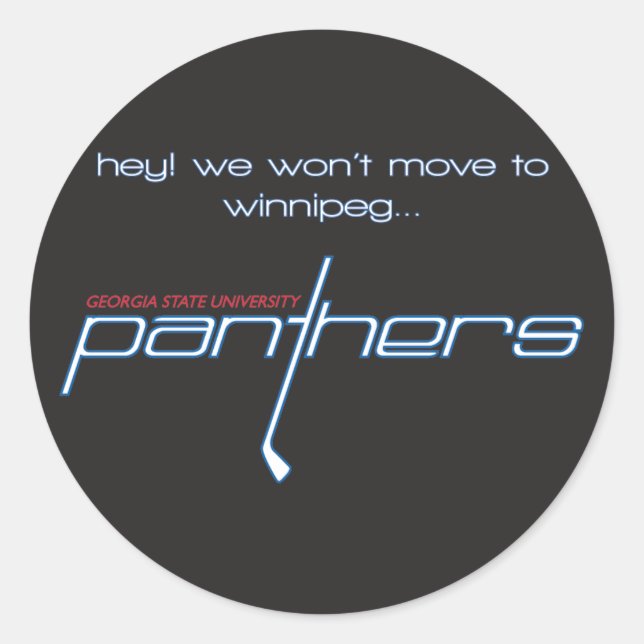 Winnipeg Sticker, 3 tum Runt Klistermärke (Framsida)