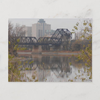 Winnipeg Tåg Bridge Vykort