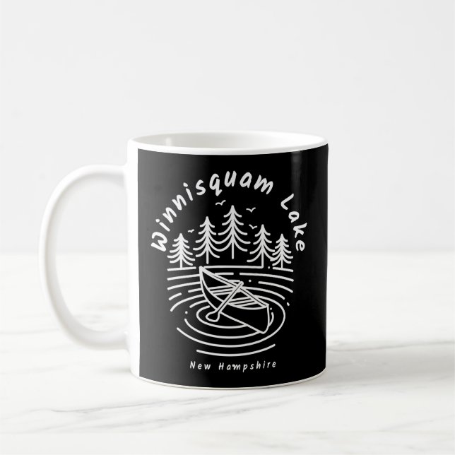 Winnisquam Sjö New Hampshire Kaffemugg (Vänster)