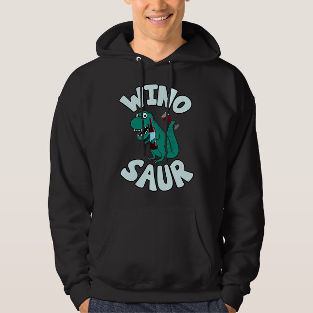Wino Saur Vin Passande Hoodie (Framsida)