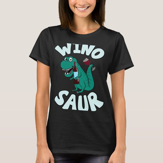 Wino Saur Vin Passande T Shirt (Framsida)