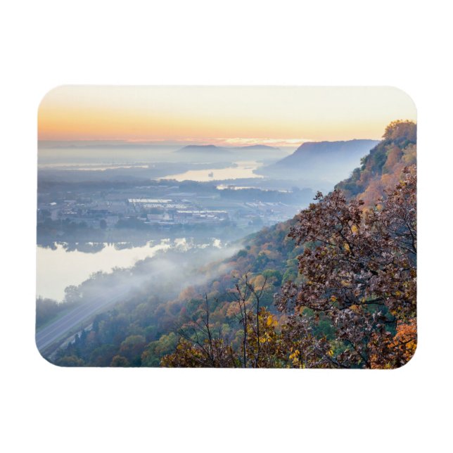 Winona Autumn Sunrise Magnet (Horisontell)