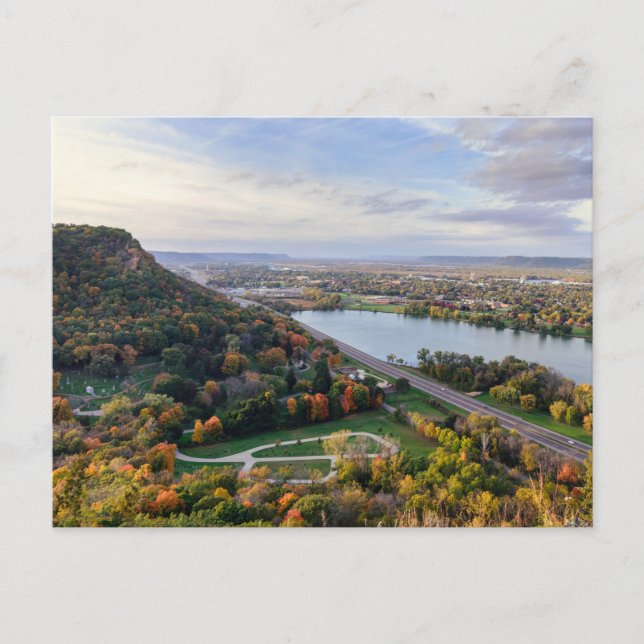 Winona Beauty Overlook Postcard Vykort (Framsida)