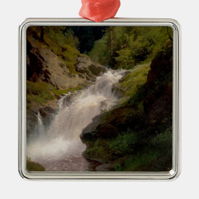 Winona Falls (US Ligcape) (av Hermann Herzog) Julgransprydnad Metall (Framsidan)