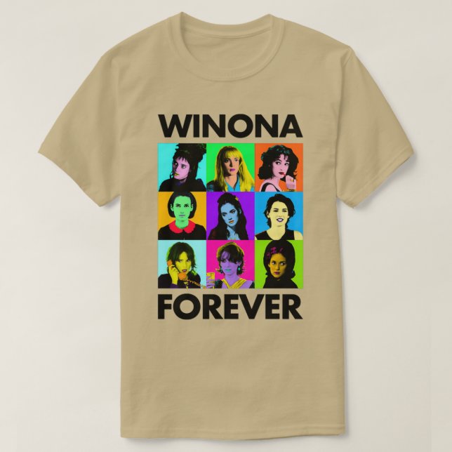 Winona Forever Alla lt3 Winona Ryder T Shirt (Design framsida)