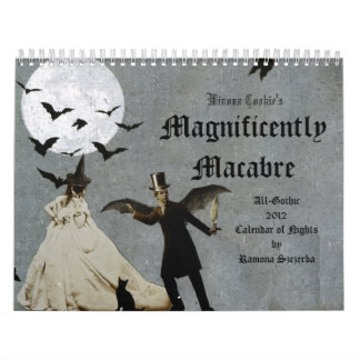 Winona kaka 2012 Magnificently makabra gotiskt Kalender