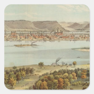 Winona Minnesota Fyrkantigt Klistermärke
