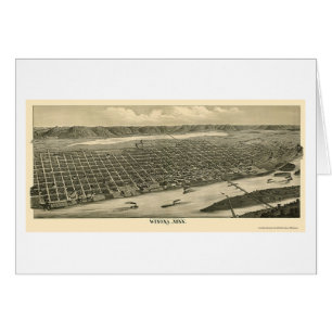 Winona panorama- karta för MN - 1889 Hälsningskort