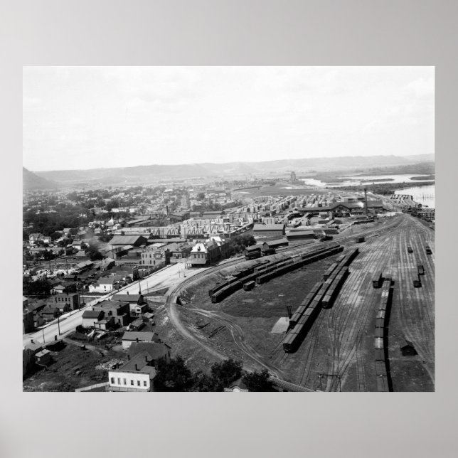 Winona Railyard, 1898 Poster (Framsidan)