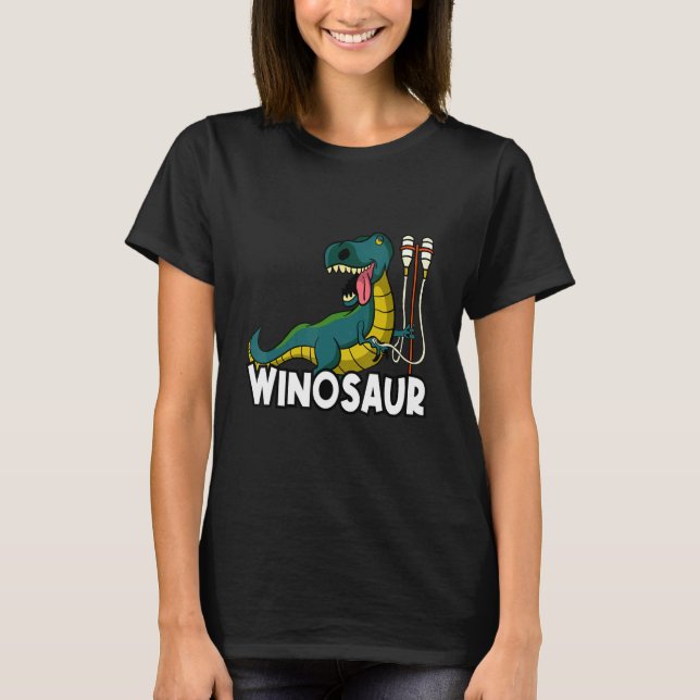 Winosaur Alcohol Beer Sprit-festival T Shirt (Framsida)