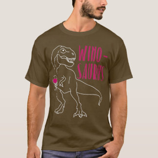 Winosaur Vin Drinking Dinosaur Novelty Vin Gift T Shirt