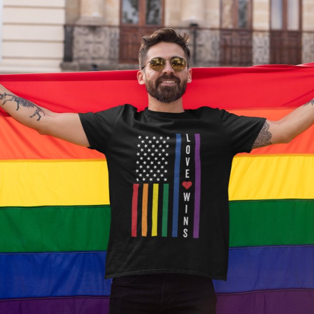 Wins Gay pride Kärlek, LGBTQ, Förenta staterna, Fl T Shirt (Skapare uppladdad)