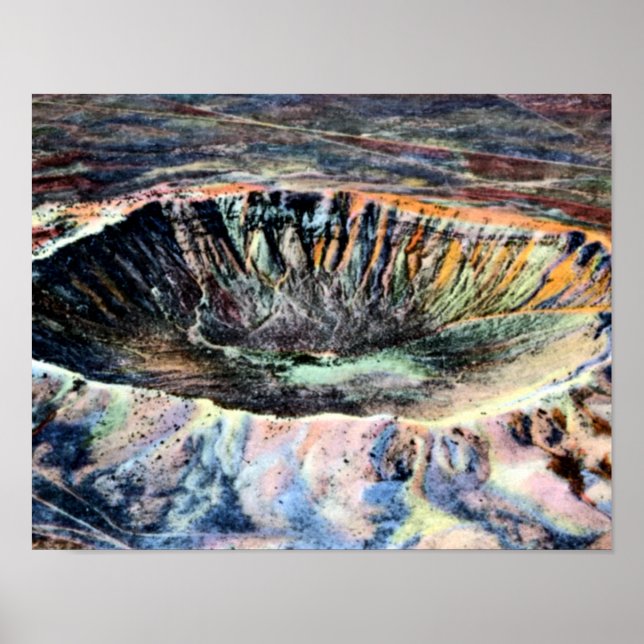 Winslow Arizona Meteor Crater Poster (Framsidan)
