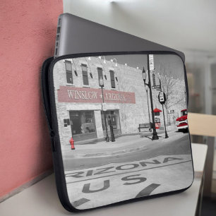 Winslow Arizona Red Stänk Photograph Laptop Sleeve