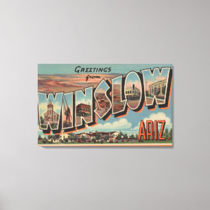 Winslow Arizona - stora brevplatser Canvastryck