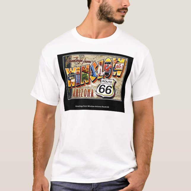 Winslow Arizona Vintage T-Shirt (Framsida)