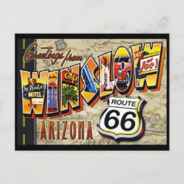 Winslow Arizona vintage vycard Vykort