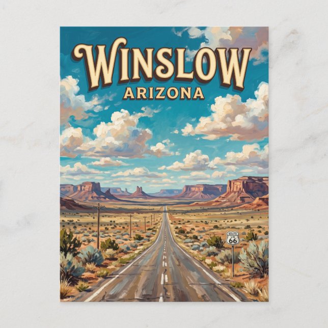 Winslow Arizona Vykort (Framsida)