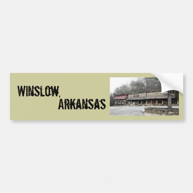 Winslow Arkansas bildekal (Framsidan)