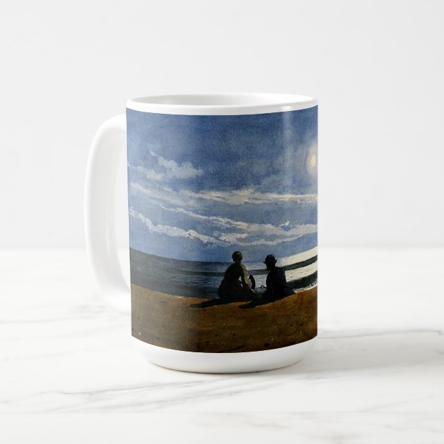Winslow Homer akvarell, Månsken, Kaffemugg (Framsida vänster)