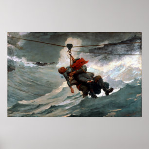 Winslow Homer American Life Line Poster