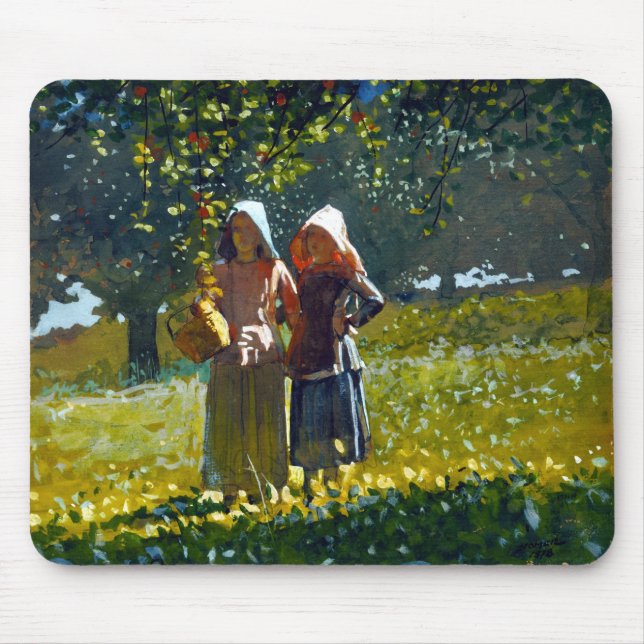 Winslow Homer Apple Picking Musmatta (Framsidan)