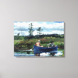 Winslow Homer Blå Boat Canvastryck