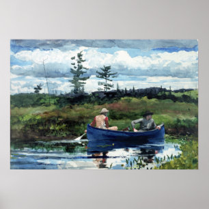 Winslow Homer blåttfartyget Poster