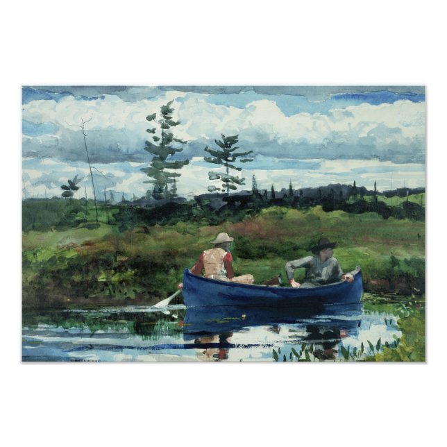 Winslow Homer - Blue Boat Fototryck (Framsidan)