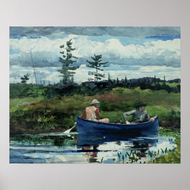 Winslow Homer - Blue Boat Poster (Framsidan)