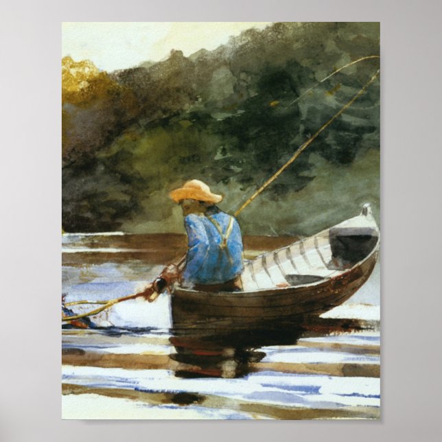 Winslow Homer - Boy Fishing 1892 Poster (Framsidan)