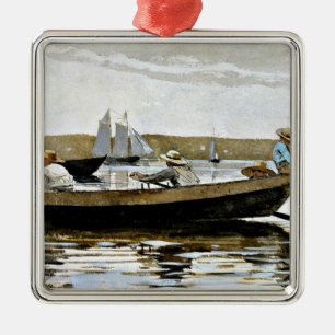 Winslow Homer - Boys i en dory Julgransprydnad Metall
