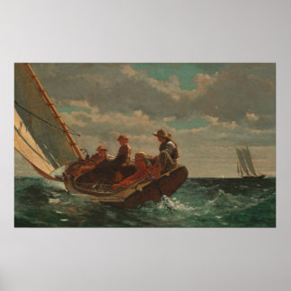 Winslow Homer Breeising Up Poster