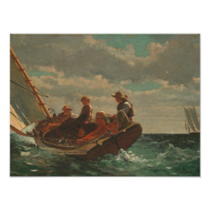 Winslow Homer - Breezing (A fair Vind) Fototryck