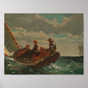 Winslow Homer - Breezing (A fair Vind) Poster