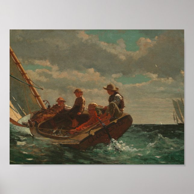 Winslow Homer - Breezing (A fair Vind) Poster (Framsidan)