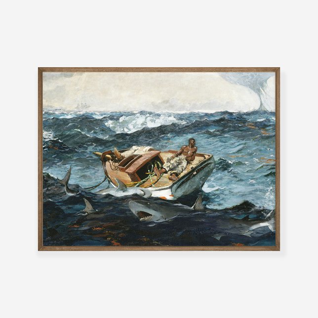 Winslow Homer Bukt Stream Painting Art Print för d Poster (Skapare uppladdad)