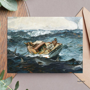 Winslow Homer Bukt Stream Painting Art Print för d Vykort