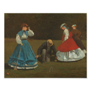 Winslow Homer - Croquet Scene Fototryck