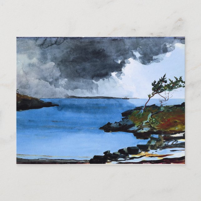 Winslow Homer - Den kommande stormen Vykort (Framsida)